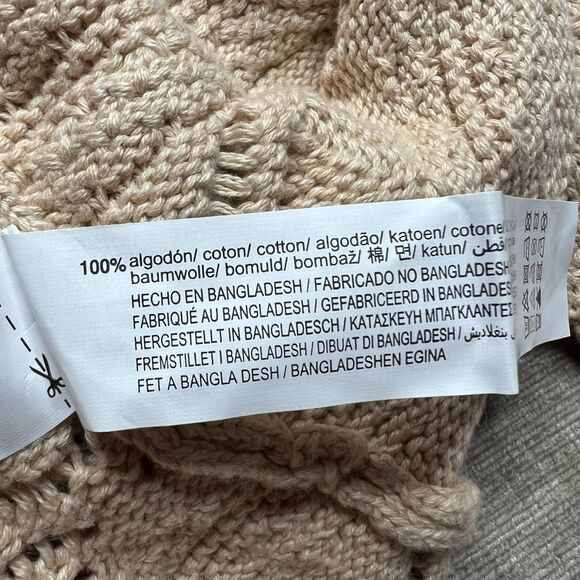 NWT Zara Knit Beige Cardigan Kids Size 11-12 Years Old - Picture 4 of 4